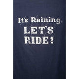 Vintage Navy Blue "Dripsacks & Dripsnatches — It's Raining, Let's Ride" Novelty Graphic Tee | Small | 80s 90s Biker Humor Funny Shirt