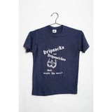 Vintage Navy Blue "Dripsacks & Dripsnatches — It's Raining, Let's Ride" Novelty Graphic Tee | Small | 80s 90s Biker Humor Funny Shirt