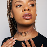 classic o-ring choker necklace.