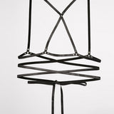 classic leather wrap harness.