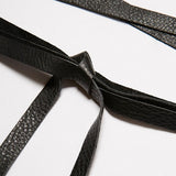 classic leather wrap harness.