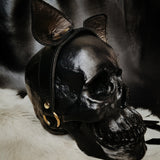 felix leather cat ears headband.