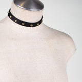 SARA Vegan Leather Studded Choker