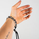 alliyah chain and tie bracelet.