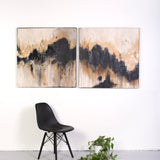 sound waves, 2020. 36"x36". set of 2.