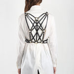 Ela Leather Harness Belt - JAKIMAC
 - 1
