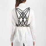 Ela Leather Harness Belt - JAKIMAC
 - 1