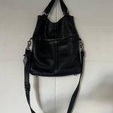 slouch leather bag.