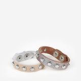 Sheena Studded Leather Bracelet - JAKIMAC
 - 3