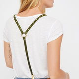 LUX Studded Leather Suspenders