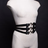 COVET Corset Eyehook Belt - VEGAN PVC