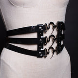 COVET Corset Eyehook Belt - VEGAN PVC
