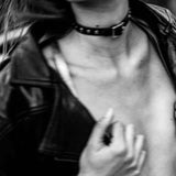 sheena studded choker necklace.