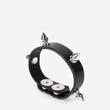 Sid Studded Leather Bracelet - JAKIMAC
 - 1
