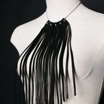 Warrior Leather Fringe Necklace - JAKIMAC
 - 1