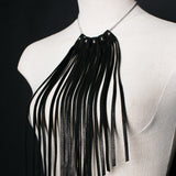 Warrior Leather Fringe Necklace - JAKIMAC
 - 1