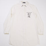 pet me studded classic button down blouse.