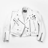 loverboy.  painted leather jacket.