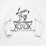loverboy.  painted leather jacket.