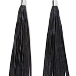 WARRIOR Leather Tassel Stud Earrings - JAKIMAC
 - 2