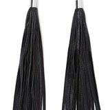 WARRIOR Leather Tassel Stud Earrings - JAKIMAC
 - 2