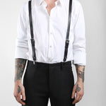 NYX Leather Suspenders - JAKIMAC
 - 1