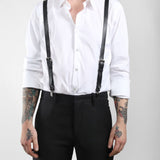NYX Leather Suspenders - JAKIMAC
 - 1