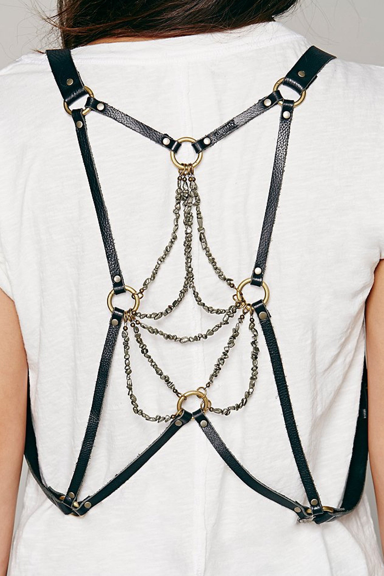 Dreamer Pyrite Draped Harness - JAKIMAC
 - 2