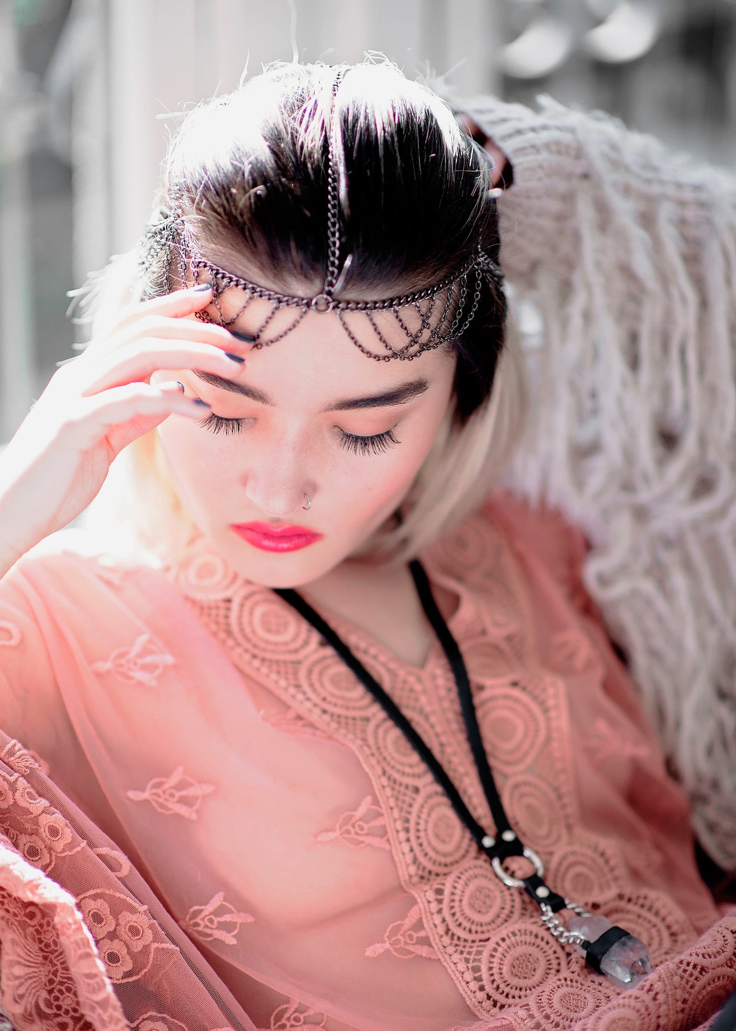 Rhapsody Chain Headpiece - JAKIMAC
 - 1