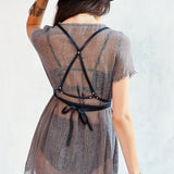 classic leather wrap harness.